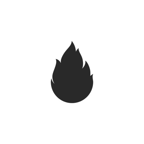 Brand Vlam Logo Template Vector Icoon Olie Gas Energie Logo — Stockvector