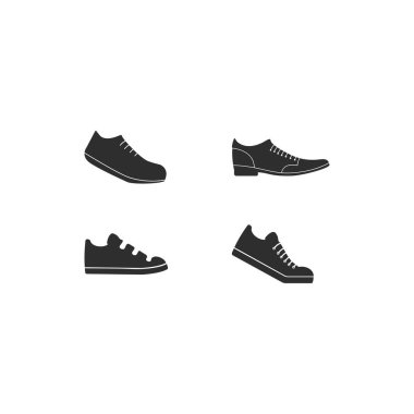 ayakkabı logosu vektör resimleme tasarımı 