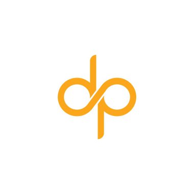 dp harfi logo vektör illüstrasyon tasarımı