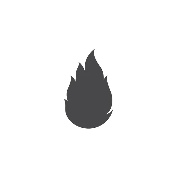 Feuer Flamme Logo Template Vektor Symbol Gas Und Energie Logo — Stockvektor