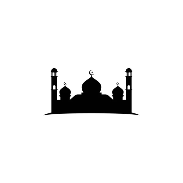 Mosque Moslem Icon Vector Plantilla Diseño Ilustración — Vector de stock