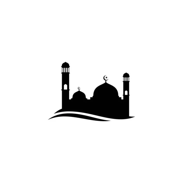 Mosque Moslem Icon Vector Plantilla Diseño Ilustración — Vector de stock