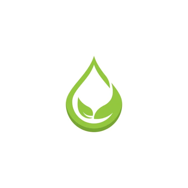 Plantilla Logotipo Gota Agua Icono Vectores Diseño Ilustración — Vector de stock