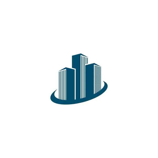 Дизайн Векторной Иконки Логотипа Здания — стоковый вектор