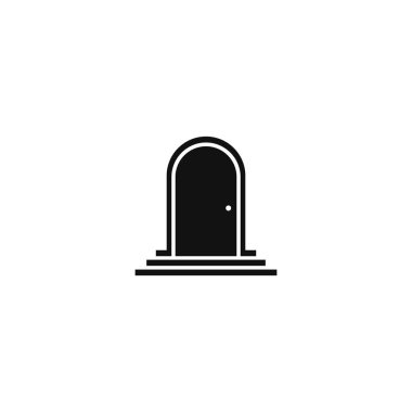 Kapı logosu şablon vektör resimleme dizaynı 