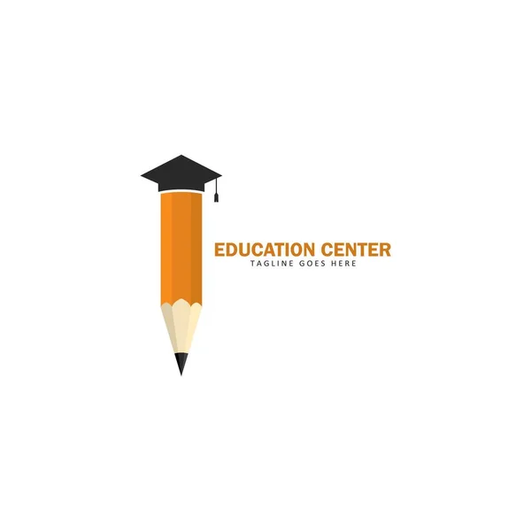 Pencil Logo Vector Icon Illustration Design — Stock Vector