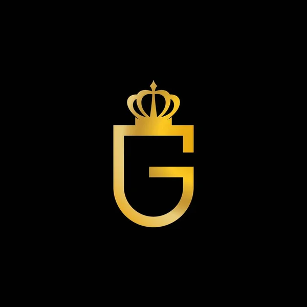 Золотой Векторным Логотипом Черном Фоне — стоковый вектор