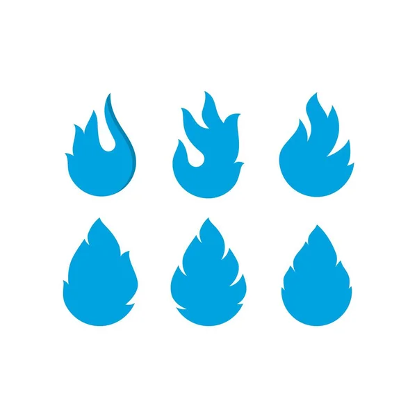 Логотип Голубого Пламени Использоваться Векторного Логотипа Газа Энергии — стоковый вектор