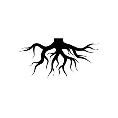 Kök vektör illüstrasyon şablon tasarımı 