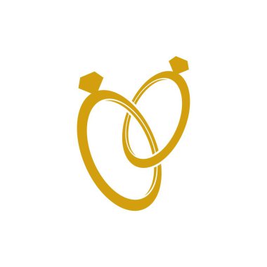 Basit mücevher logosu çizimi tasarımı