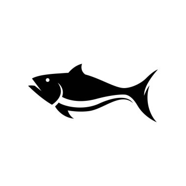 soyut balık logosu resimleme tasarımı