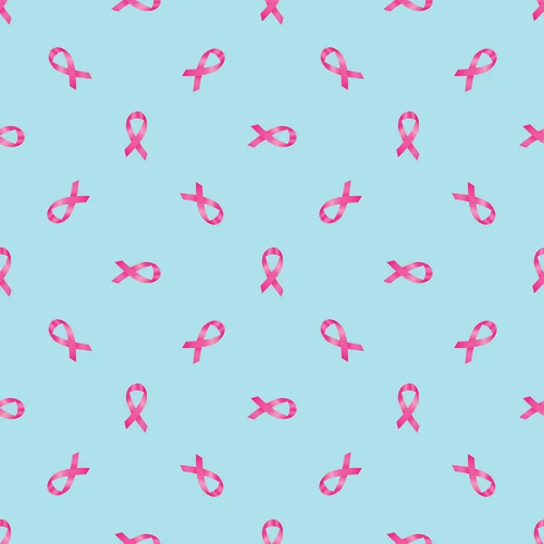 Meme kanseri üzerinde mavi bir arka plan karşı pembe kurdeleler ile desen