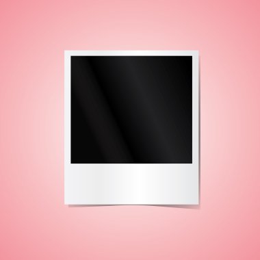 Pembe arka plan izole fotoğraf çerçevesi