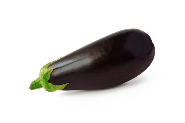 Aubergine auf weißem Hintergrund — Stockfoto