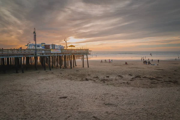 Pismo Beach California Estados Unidos Enero 2021 Puesta Sol Pismo — Foto de Stock