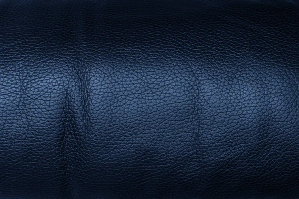 Donkerblauwe Glanzende Abstracte Achtergrond Lederen Textuur — Stockfoto