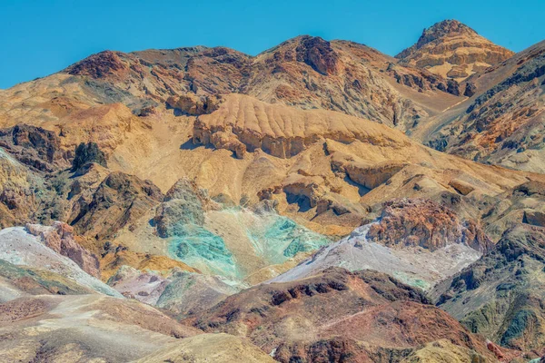 Színes Sziklák Művészek Palettáján Death Valley Nemzeti Parkban Kaliforniában — Stock Fotó