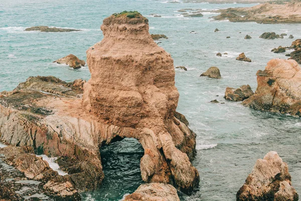 Grotto Rock Bluff Trail Montana Oro State Park Los Osos — стокове фото