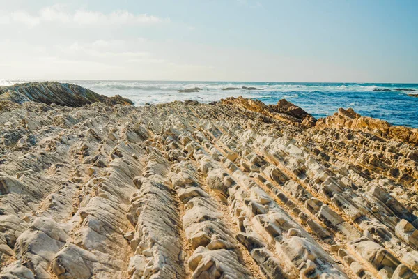 Rocky Shoreline Pacific Ocean Montana Oro State Park California Central — Stock Photo, Image