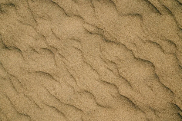 Areia Praia Fundo Abstrato Ondulado Padrão Vista Cima — Fotografia de Stock