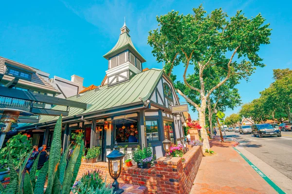 Solvang California Usa May 2021 Downtown Solvang Buildings Street View — Stock Photo, Image