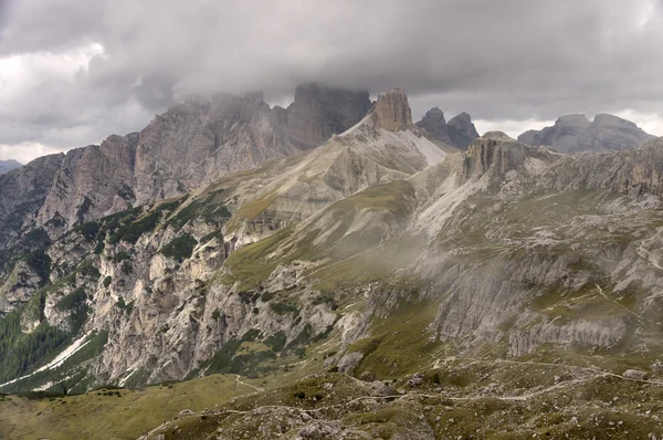 Stormigt Väder Dolomiterna Italien Europa — Stockfoto