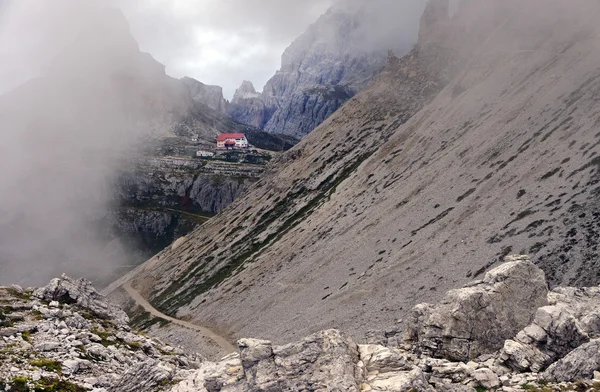 Stormy Clouds Dolomites Tre Cime Lavaredo Italy Europe — Stock Photo, Image