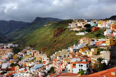 Archiotectural ayrıntılı olarak San Sebastian de la Gomera, Kanarya Adaları, İspanya