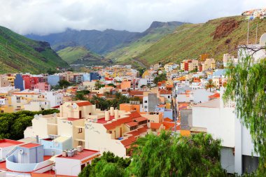 Archiotectural ayrıntılı olarak San Sebastian de la Gomera, Kanarya Adaları, İspanya