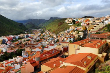 Archiotectural ayrıntılı olarak San Sebastian de la Gomera, Kanarya Adaları, İspanya