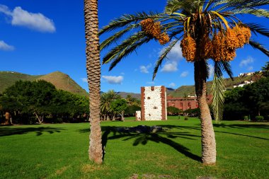 Archiotectural ayrıntılı olarak San Sebastian de la Gomera, Kanarya Adaları, İspanya