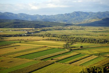 Deva Cityscape Transilvanya, Romanya, Avrupa'nın