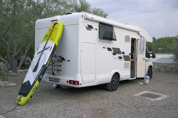 Modernes Wohnmobil Zadar Camping Kroatien Europa — Stockfoto