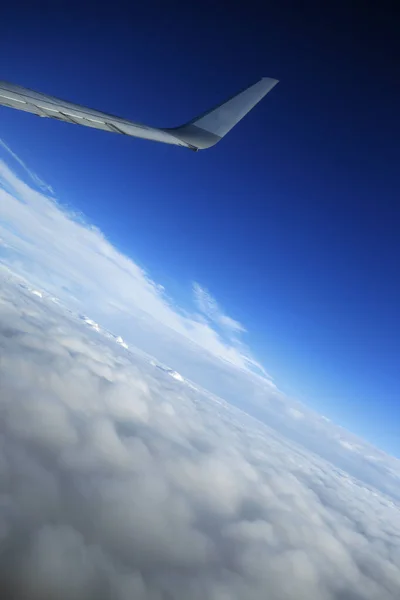 Wolkenformationen Vom Flugzeug Aus Gesehen — Stockfoto