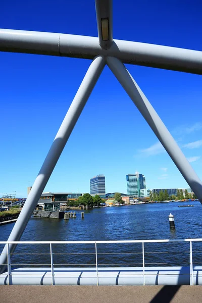 Архитектура Амстердама Столицы Голландии Европы — стоковое фото