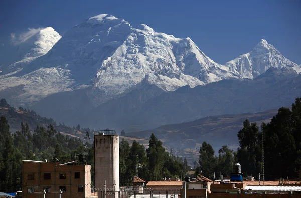 Západ Slunce Nad Cordiliera Blanca Peru Jižní Amerika — Stock fotografie