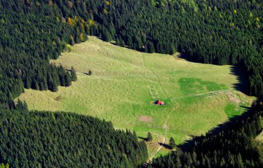 Piatra Craiului Dağları 'ndaki Alp manzarası, Romanya, Avrupa