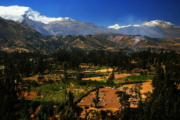 Valle Del Río Santa Cordiliera Blanca Perú América Del Sur — Foto de Stock