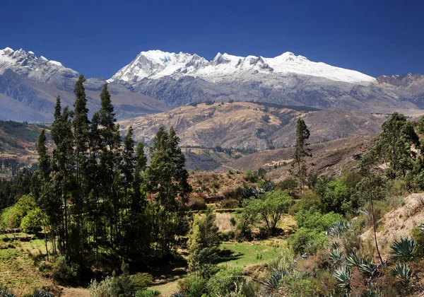 Valle Del Río Santa Cordiliera Blanca Perú América Del Sur — Foto de Stock