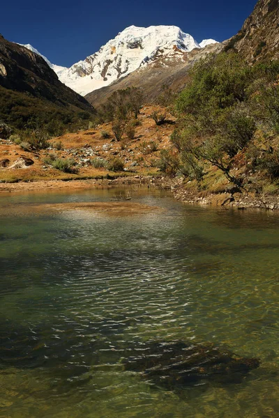 Alpská Krajina Cordiliera Blanca Cohup Valley Peru Jižní Amerika — Stock fotografie