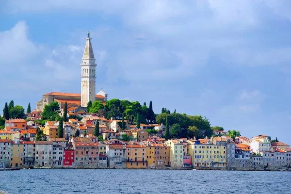 Rovinj Tatil Beldesi Istrian Yarımadası Hırvatistan Avrupa — Stok fotoğraf