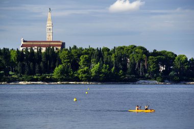 Rovinj tatil beldesi, Istrian Yarımadası, Hırvatistan, Avrupa