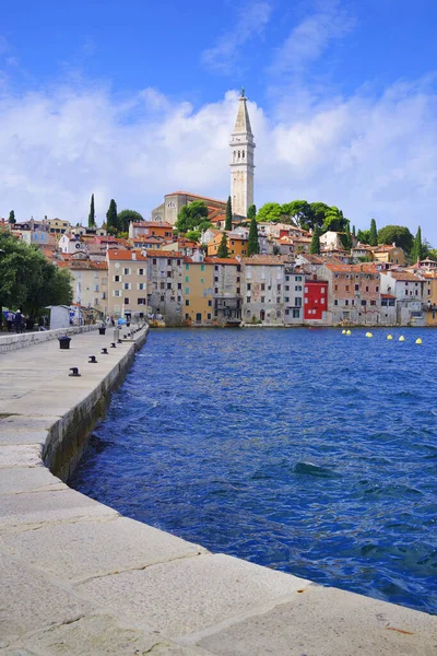 Vista Turística Resort Rovinj Península Ístria Croácia Europa — Fotografia de Stock