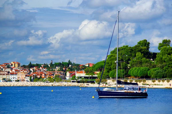 Vista Turística Resort Rovinj Península Ístria Croácia Europa — Fotografia de Stock