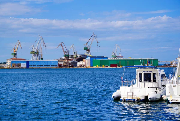 Yachter Adriatiska Havet Hamnen Pula Kroatien Europa — Stockfoto