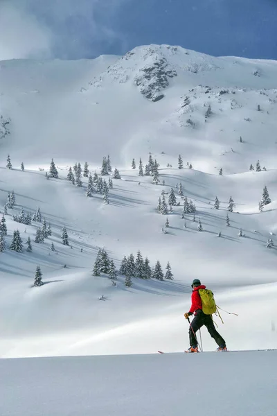 Ski Tour Godeanu Mountains Carpathians Romania Europe — Stock Photo, Image