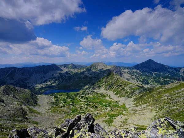 Літня Альпійська Гора Румунських Карпатах Гори Ретесат Європа — стокове фото