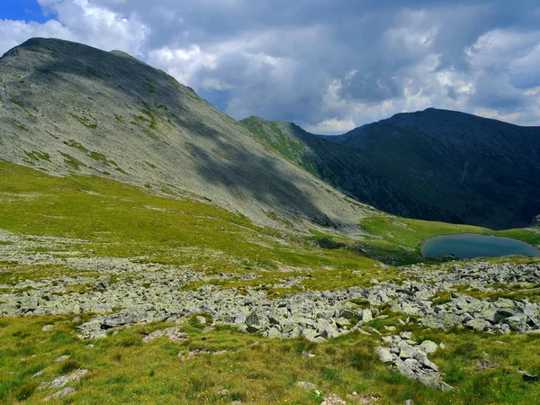 Montaña Alpina Verano Los Cárpatos Rumanos Montañas Retezat Europa — Foto de Stock