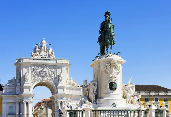 The equestrian statue of King Jose I — Stock Photo, Image