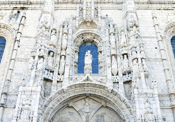 Architektonické detaily, klášter Jeronimos v Belemu — Stock fotografie